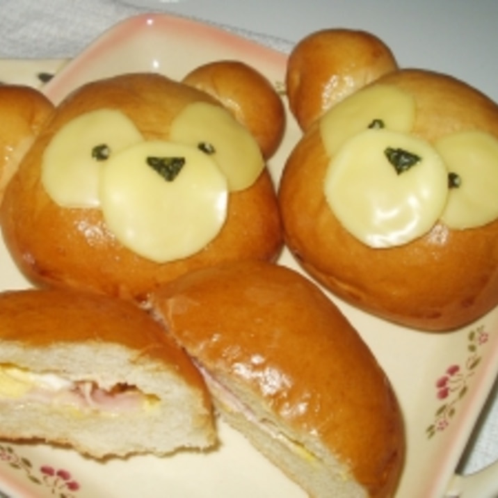 ダッフィー ハムたまチーズパン レシピ 作り方 By くれぱす ぬりえ 楽天レシピ